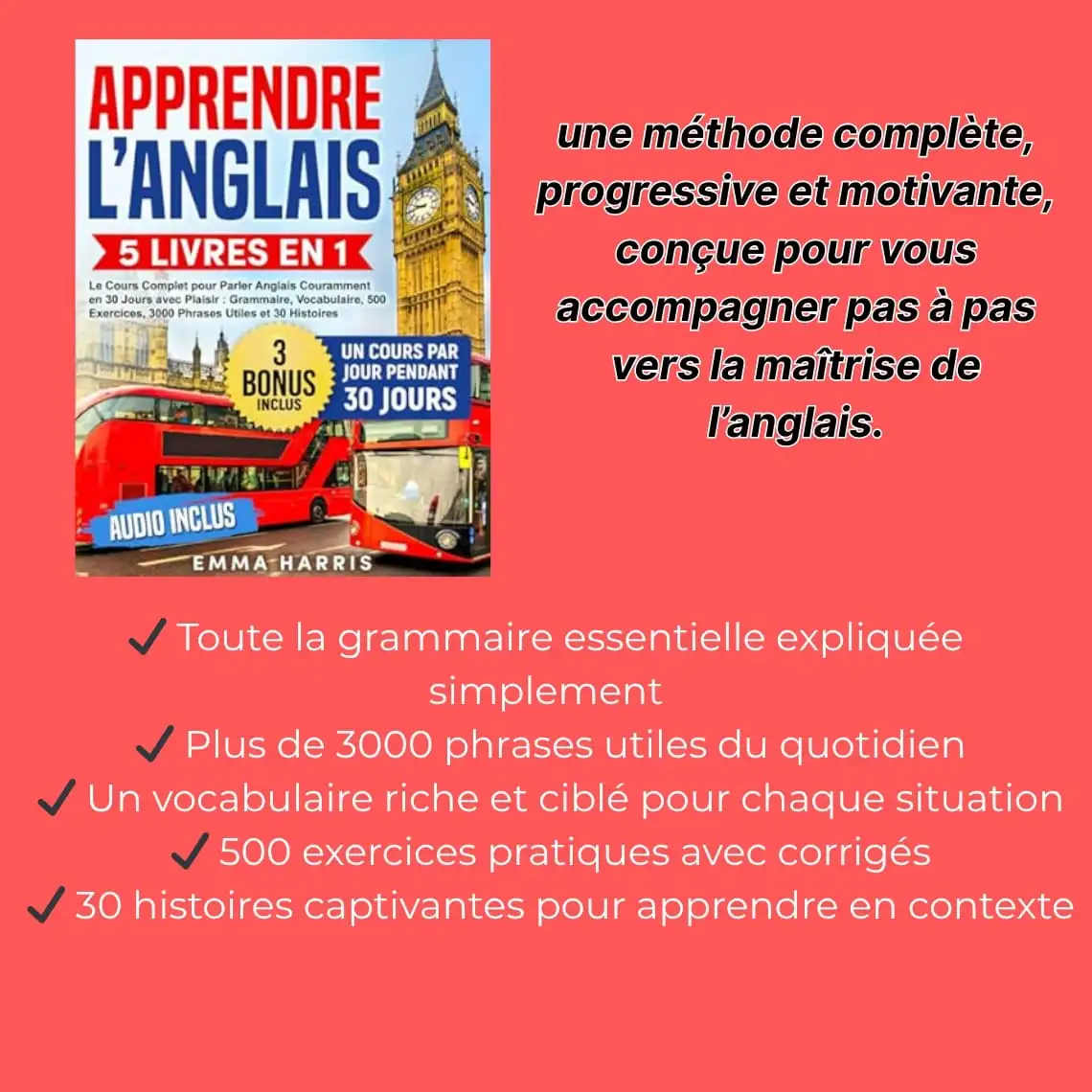 Apprendre l’Anglais: 5 Livres en 1